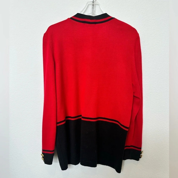 Criselda for Rustan's Red and Black Cardigan with Gold Buttons Large - Picture 8 of 11